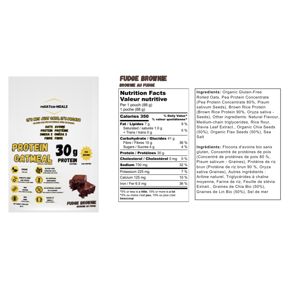 High Protein Oatmeal - Single Packs