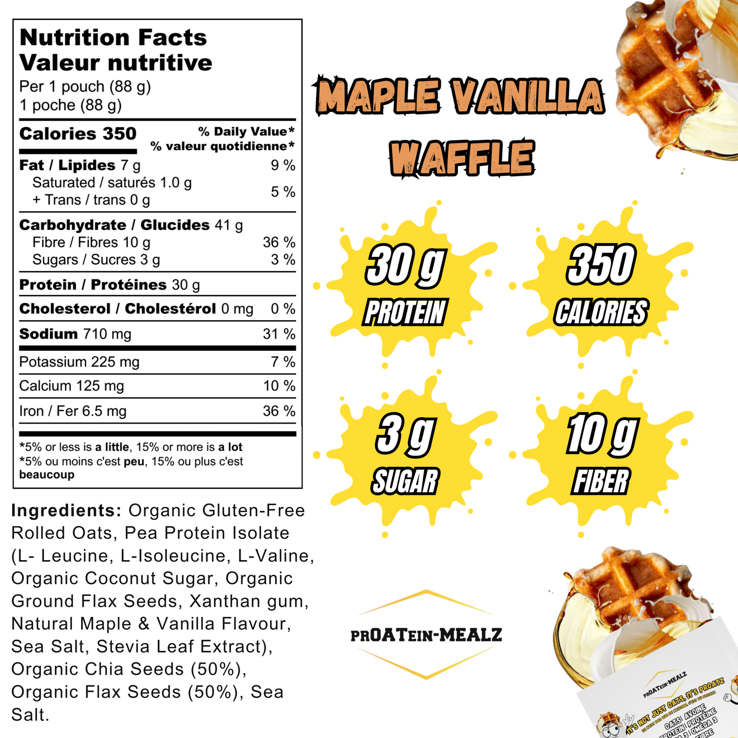 High Protein Oatmeal, Single Packs