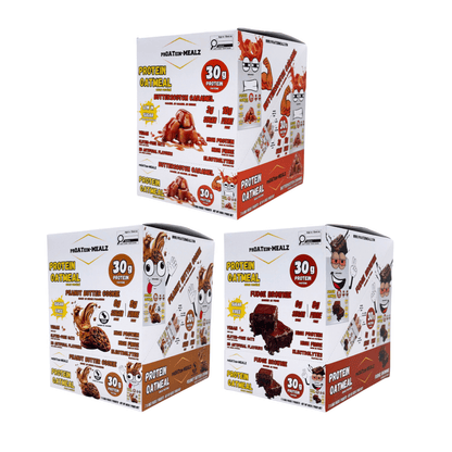 High Protein Oats Subscription - 3 boxes of Protein Oatmeal with 30g protein per serving, perfect for healthy meals.