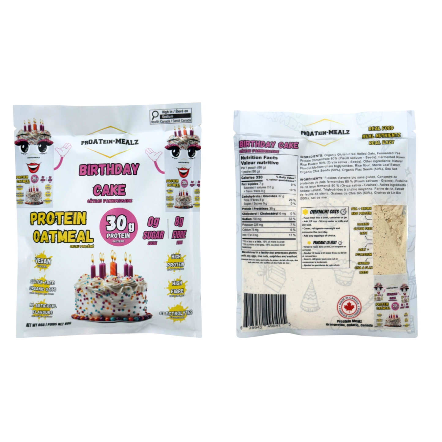 High Protein Oatmeal Single Packs