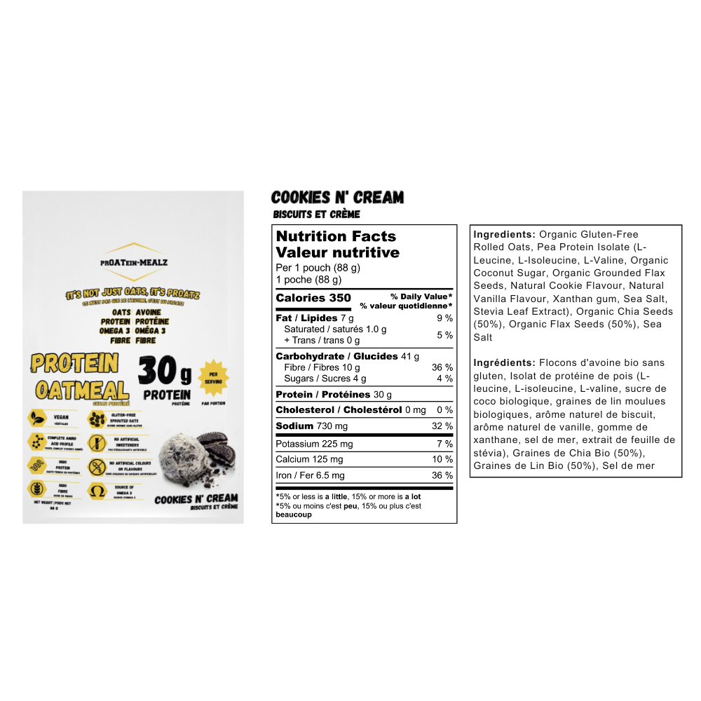 High Protein Oatmeal - Single Packs