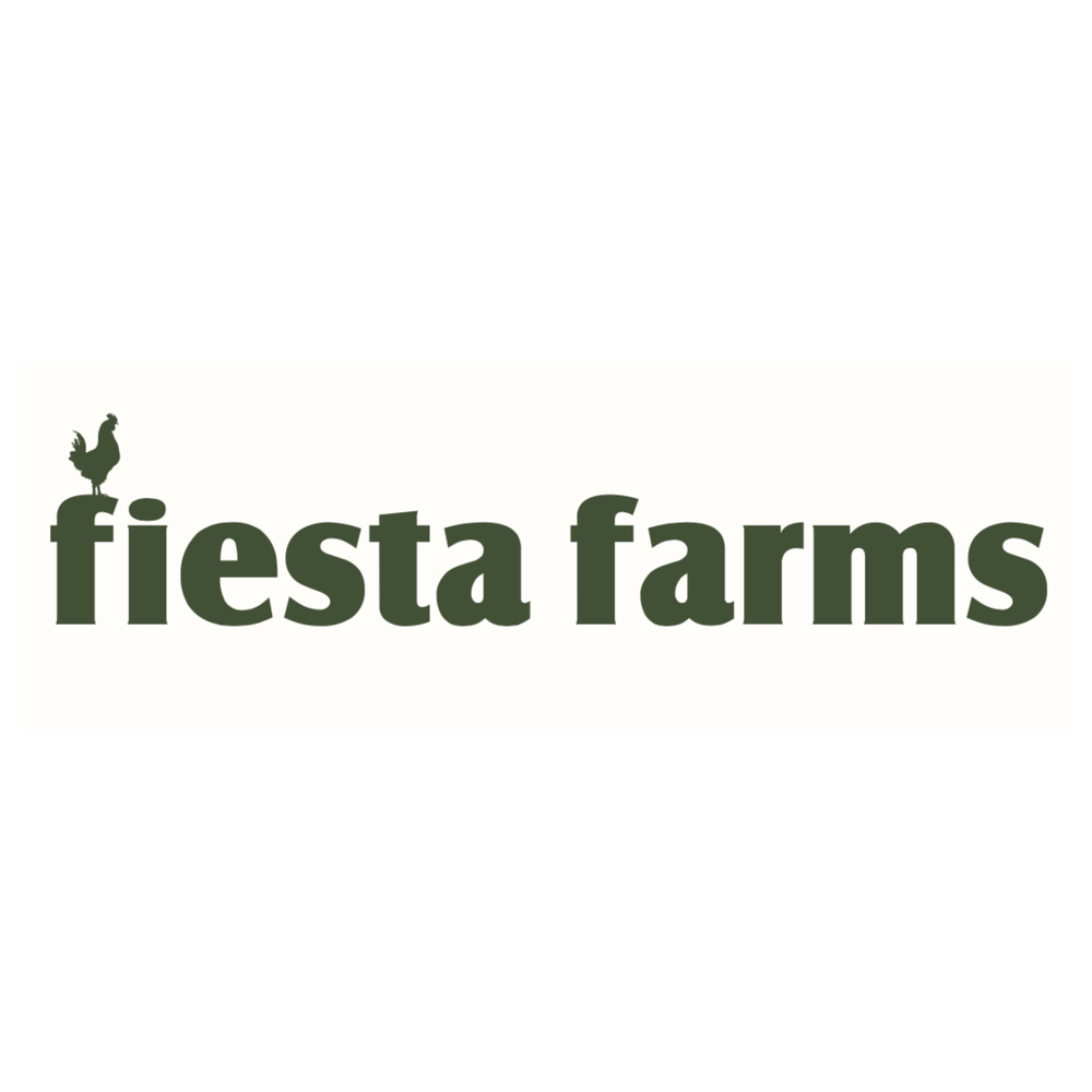 Health food store with 'FIESTA FARMS' text.