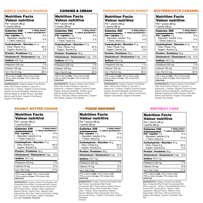 High Protein Oatmeal Single Packs