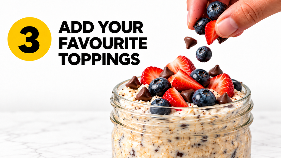 Step 3: Add your favourite toppings